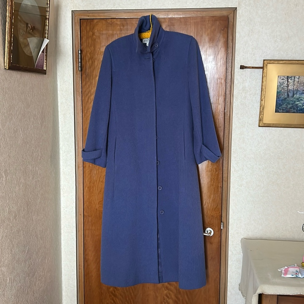 Elegant Blue Long Coat